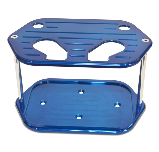 Custom Blue Powdercoat Ball Mill Billet Optima Battery Tray 34